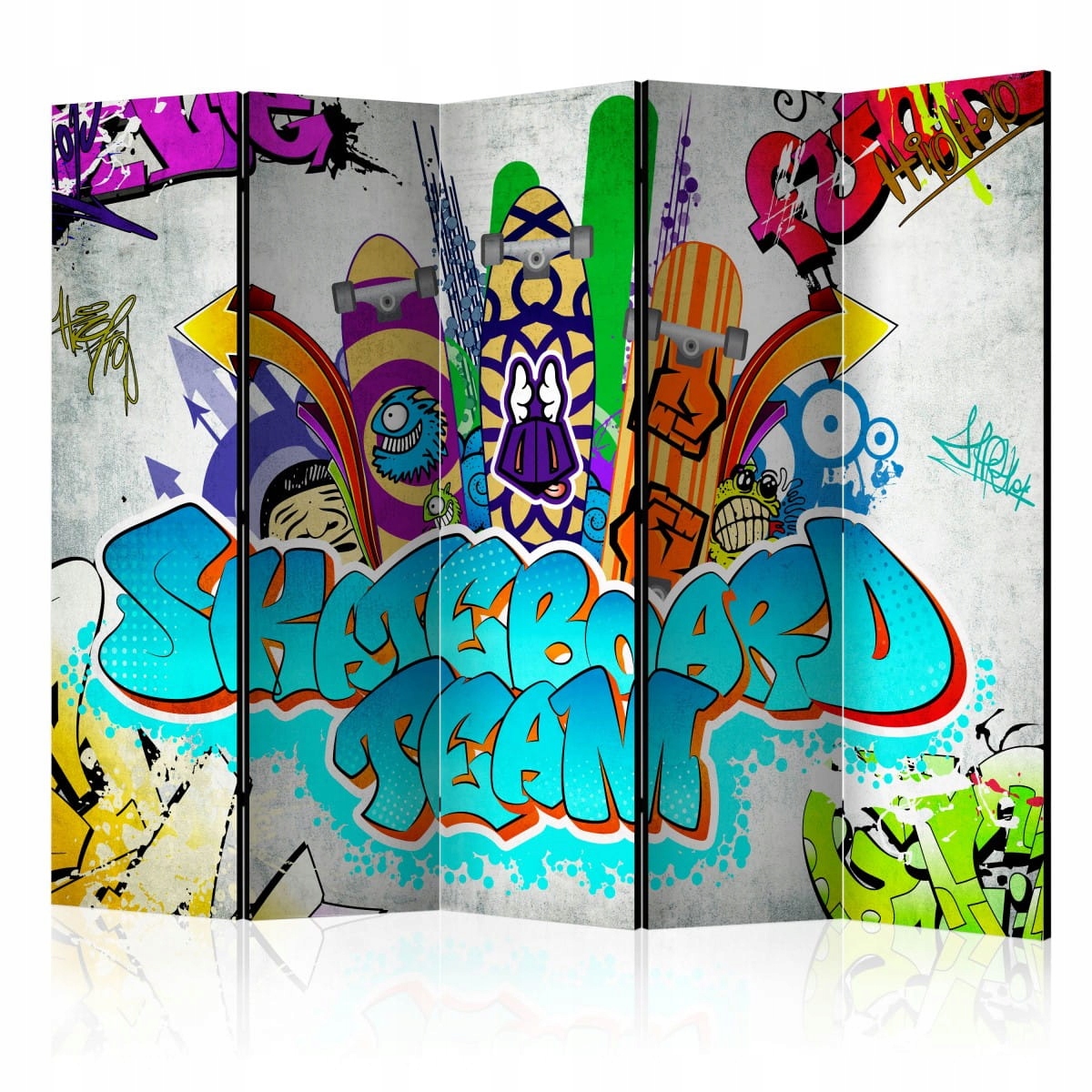 

Parawan 5-częściowy - Skateboard team II