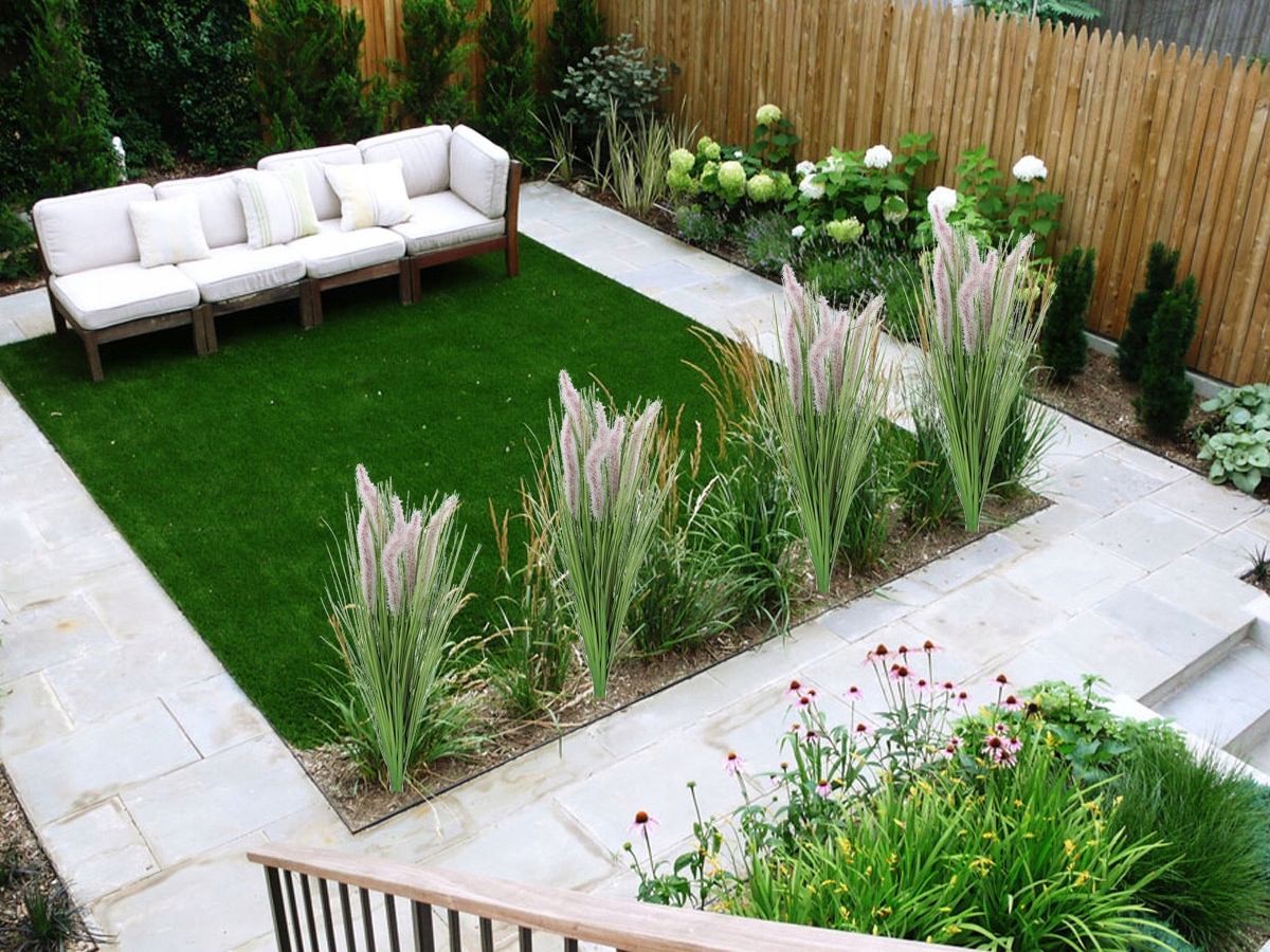 TRAWA SZTUCZNA DEKORACJA ROŚLINA OZDOBNA XXL 62cm Liczba sztuk w zestawie 1 szt.