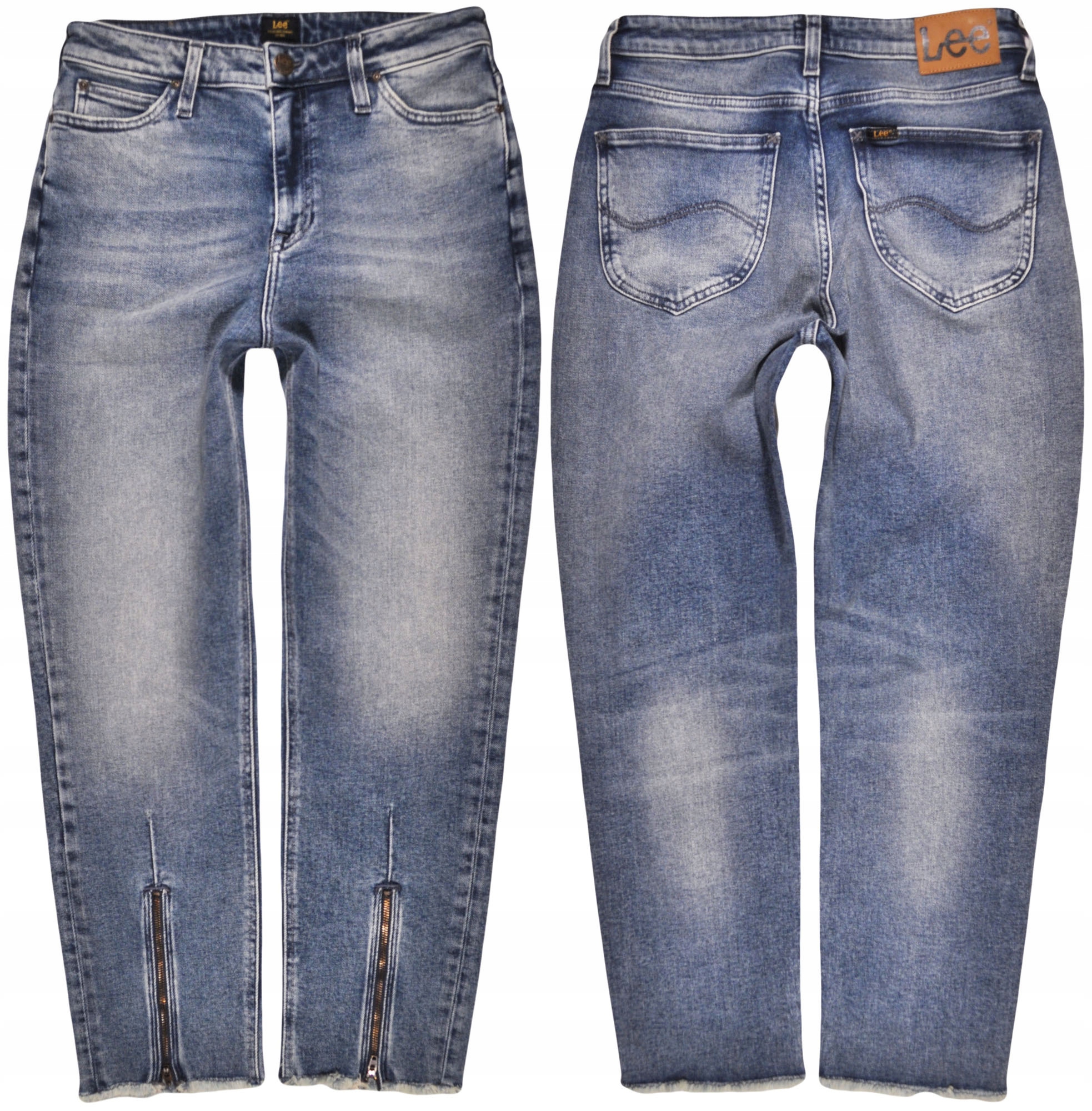 Lee kalhoty Straight modré Regular džíny Marion W27 L31