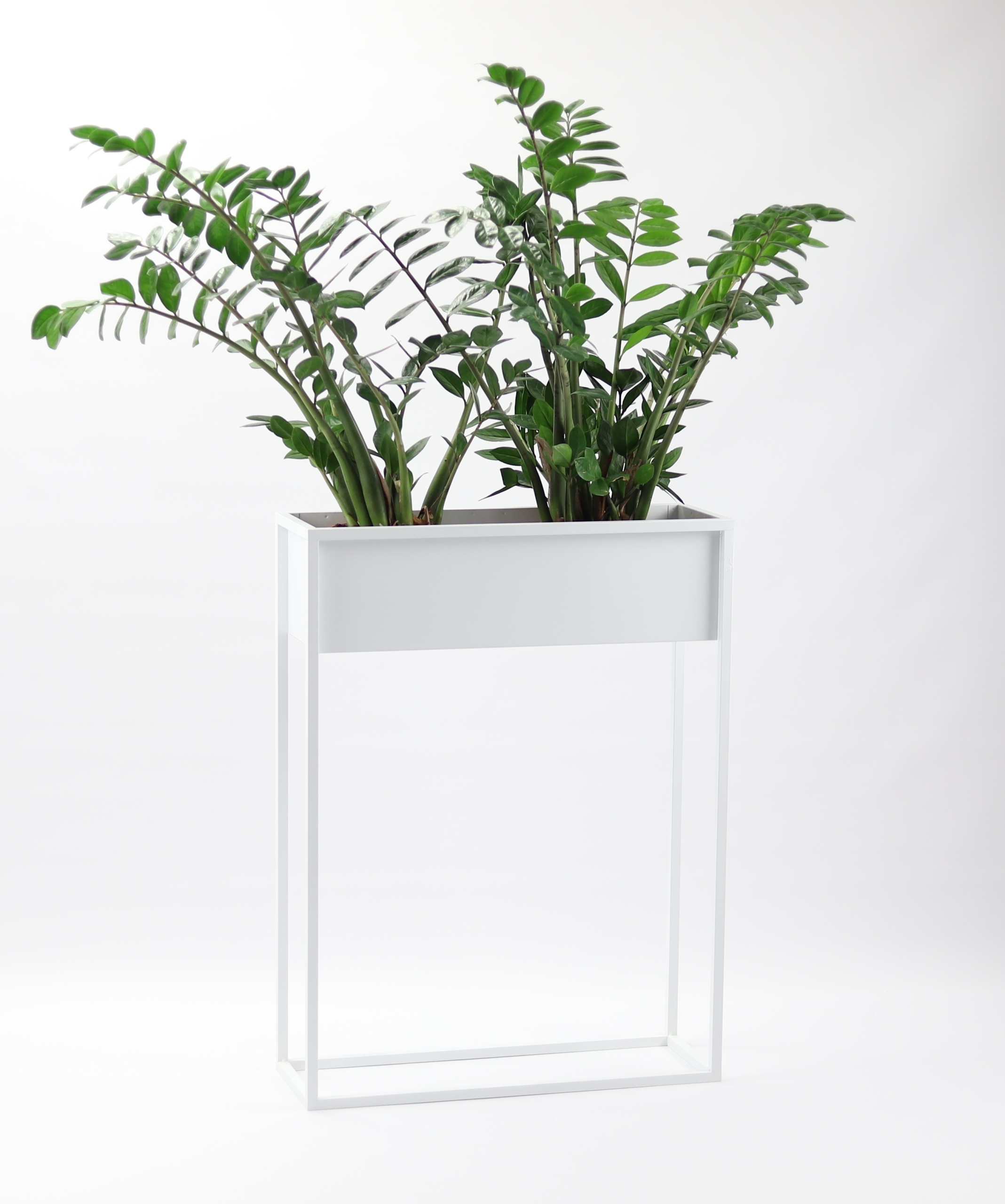 

Kwietnik Metalowy Cubo 80x60cm biały loft