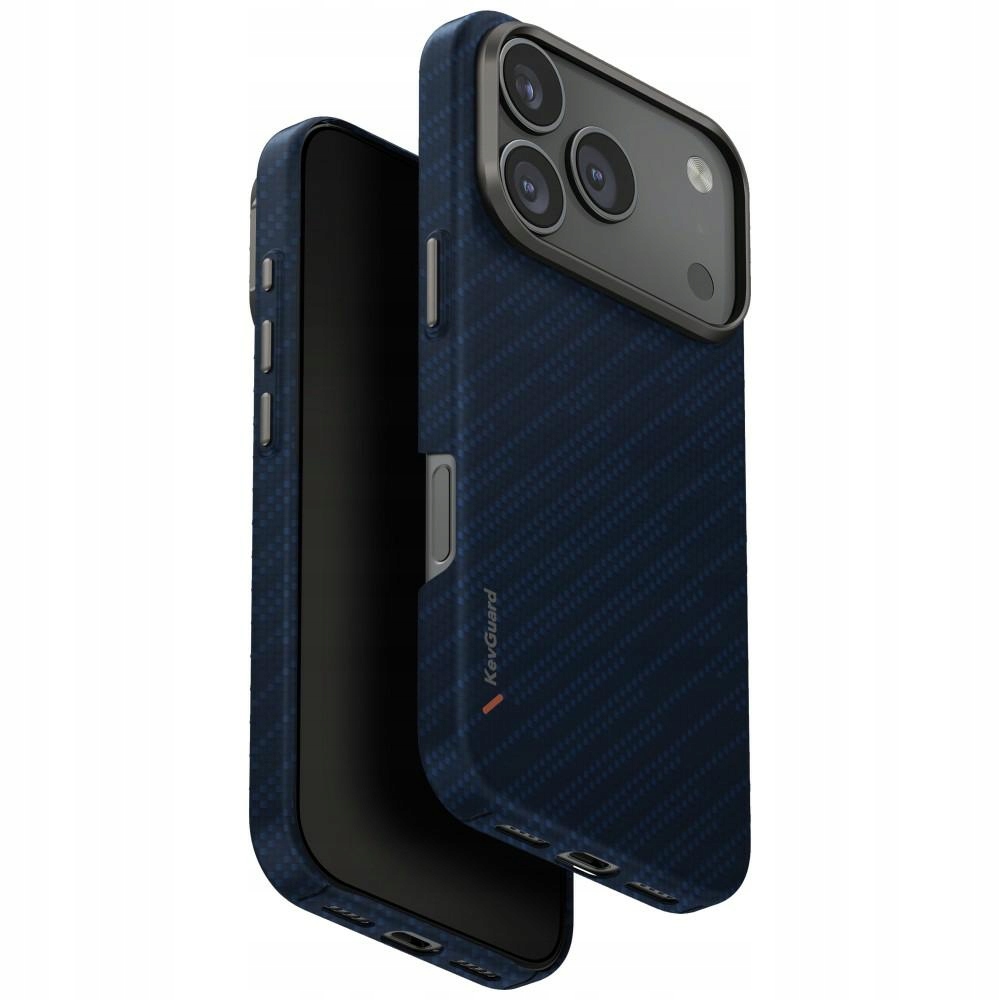 Puzdro Uniq Keva Edge pre iPhone 17 Pro Magclick Charging modré