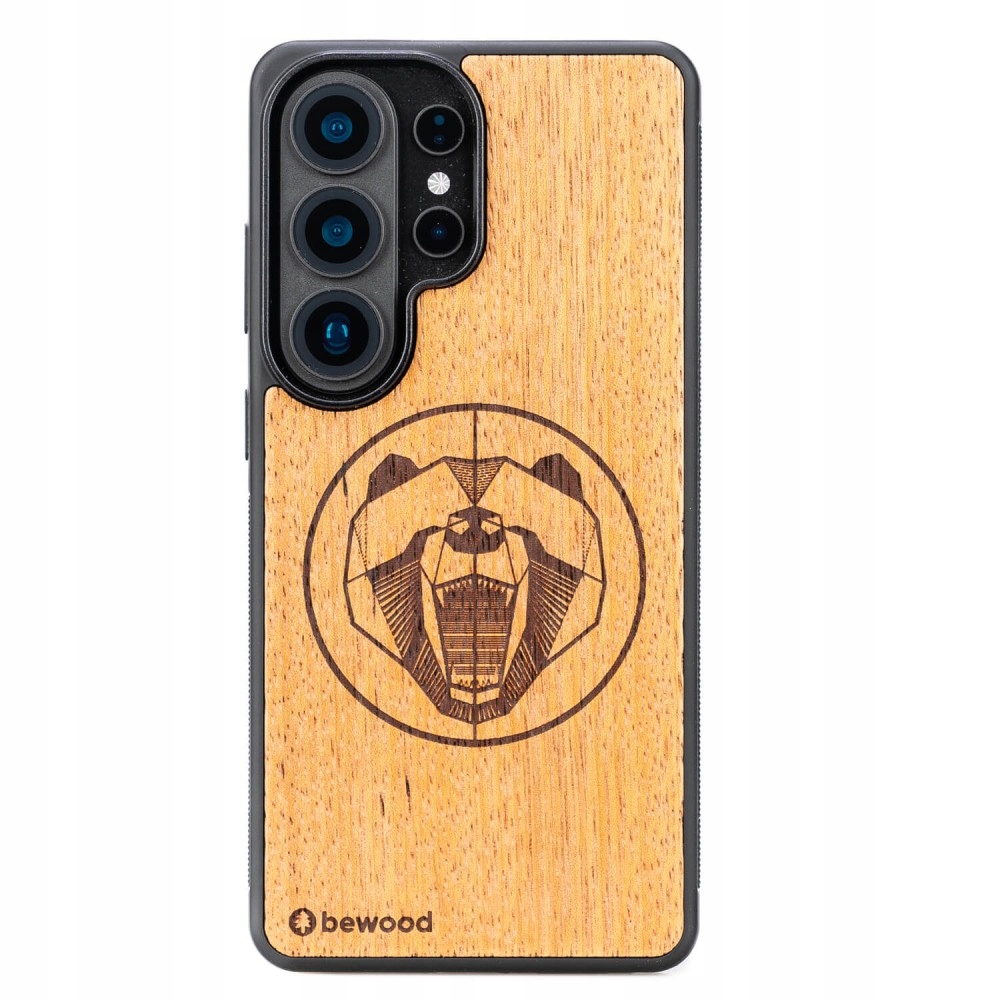 Dřevěné Pouzdro Bewood pro Samsung Galaxy S26 Ultra Medvěd Merbau