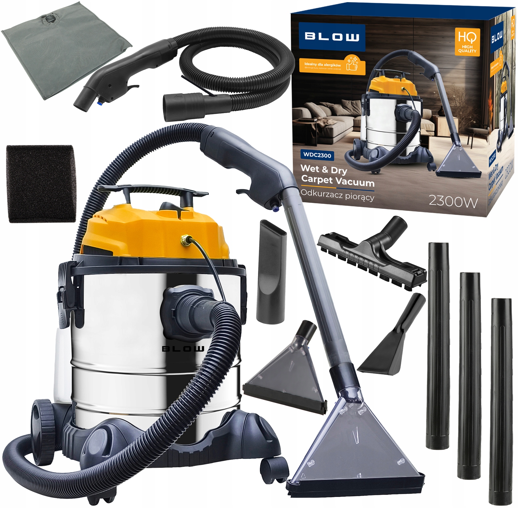 Prací Vysávač Na Pranie Kobercov 2300 W 20 L, Výkonný