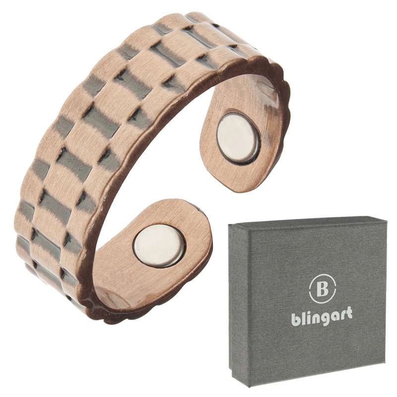 

Obrączka Miedziana magnetyczna damska Zdrowotna