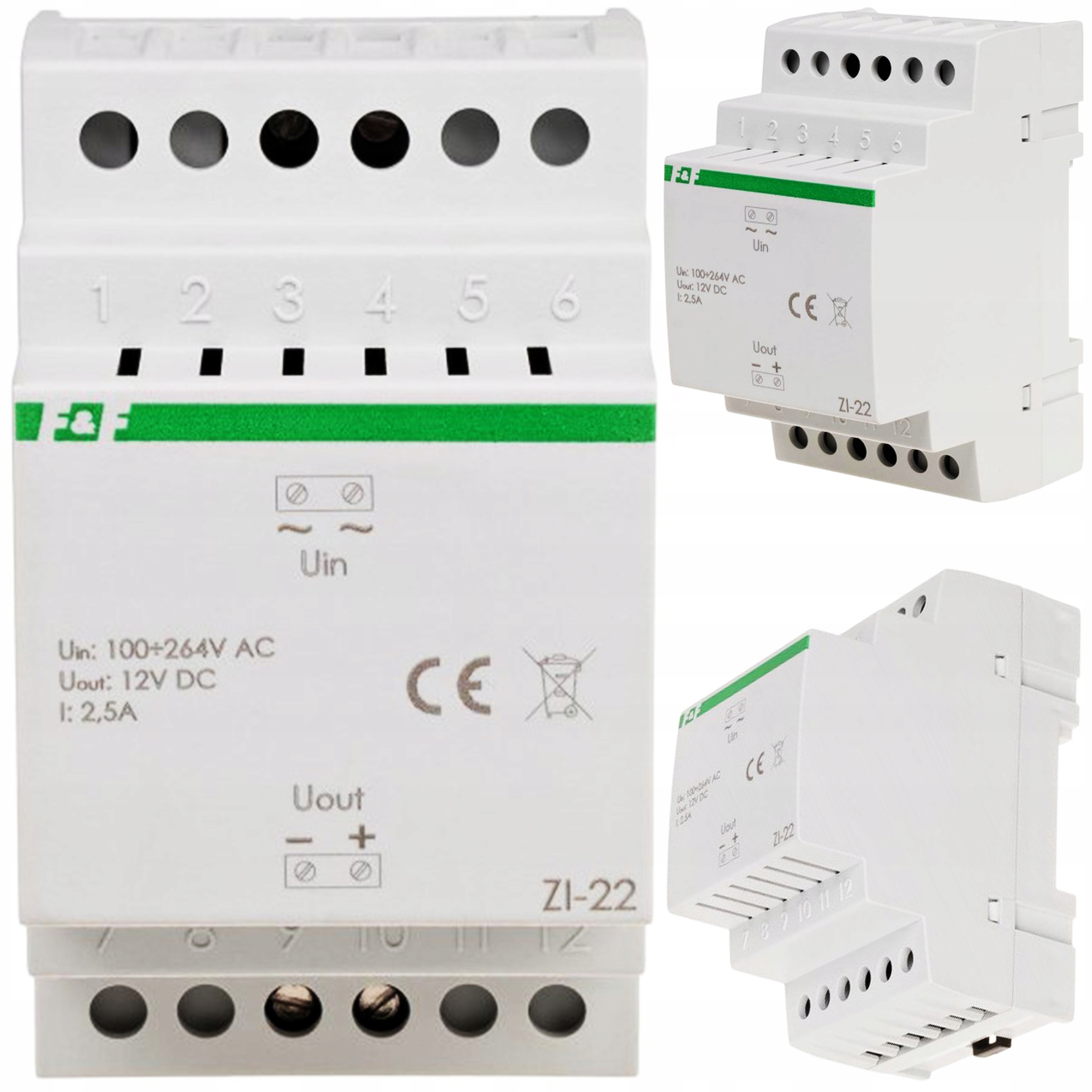Spínaný napájecí zdroj 100-265VAC 12VDC 30W 2,5A 100-264V Ac ZI-22 F&f
