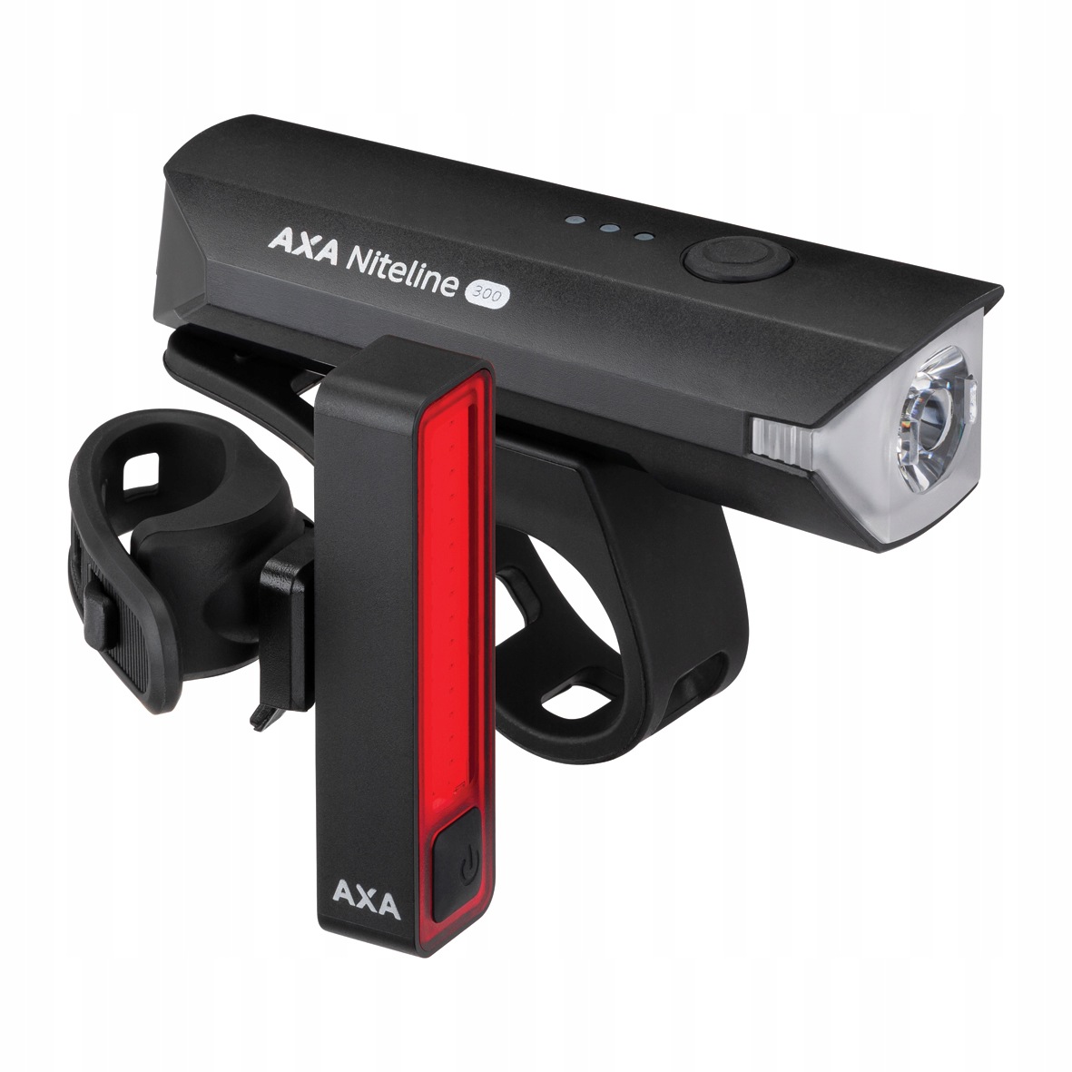Sada cyklistických světel Axa Niteline 300 Usb-c 20 lm