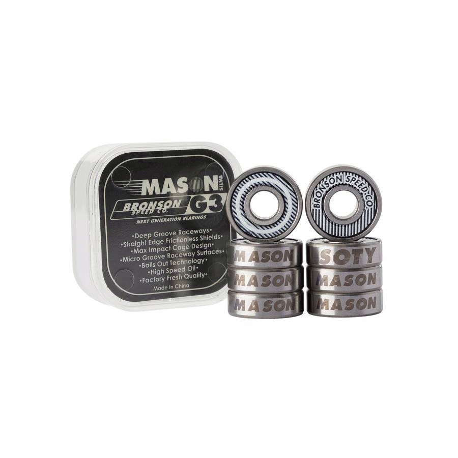 Łożyska do deskorolki Bronson Mason Silva Pro G3 8 sztuk Kod producenta 33531333