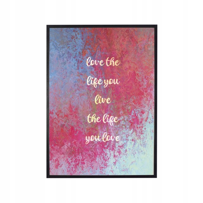 

Plakat w ramie duży 40x60cm love the life