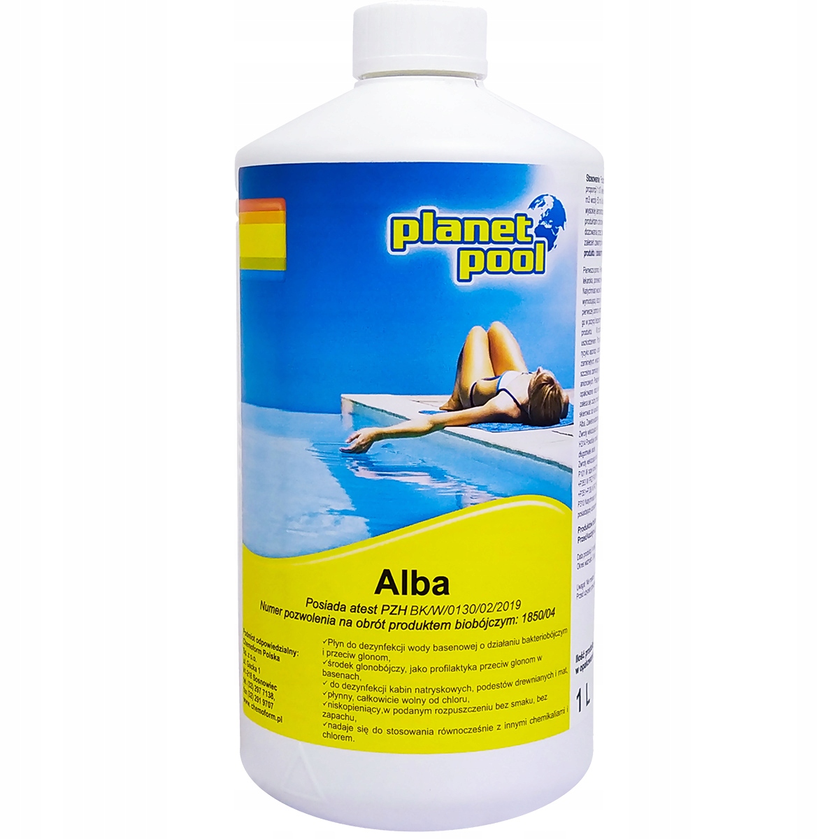 

Mocny Środek Antyglon na Glony Alba Chemia Basen 1