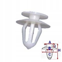 Spinka wewnętrzna tapicerki Romix RX603011