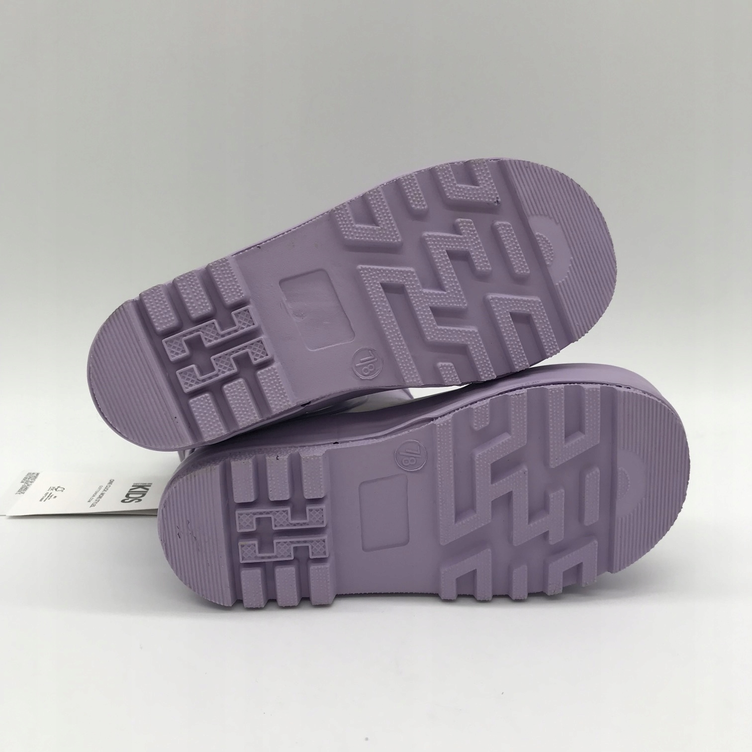 Детская обувь галоши хлопок на размер 25 цвет фиолетовый