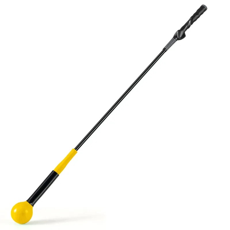 Golfová tréninková pomůcka se zátěžovou hlavou SP38642YE, 100 cm, žlutá