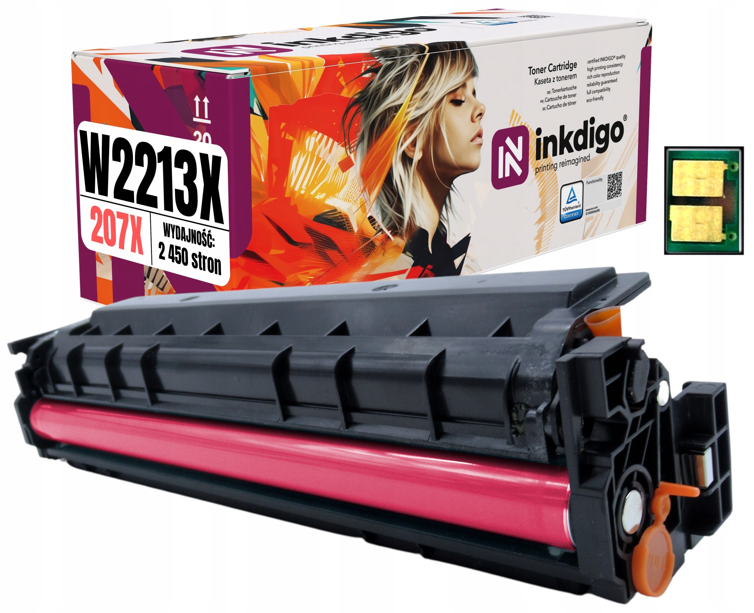 W2213X XL Čip – toner do tiskárny Hp LaserJet Pro M255DW M282NW M283FDN