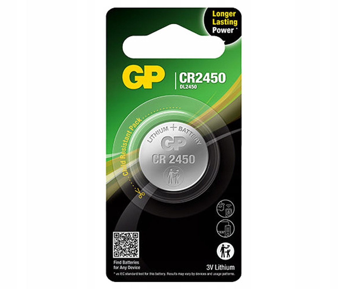 

Bateria litowa Gp CR2450 B1 3,0V LiMnO2