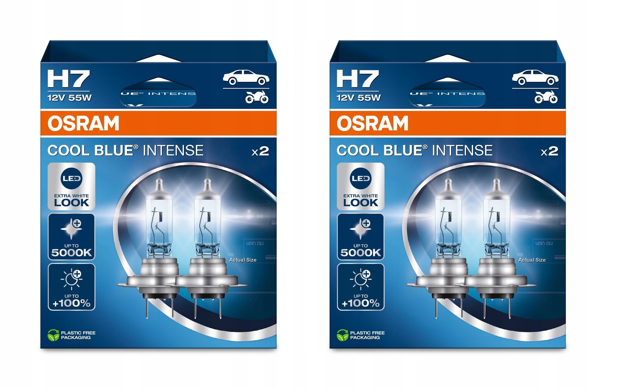 2x Żarówka Osram Cool Blue Intense H7 12V 5000K 2 Szt