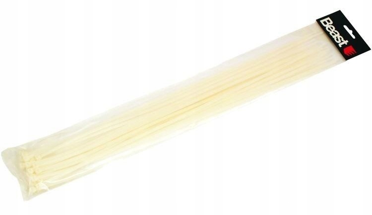 

Opaski Zaciskowe Nylonowe Białe 500x4.7mm 30 Sztuk