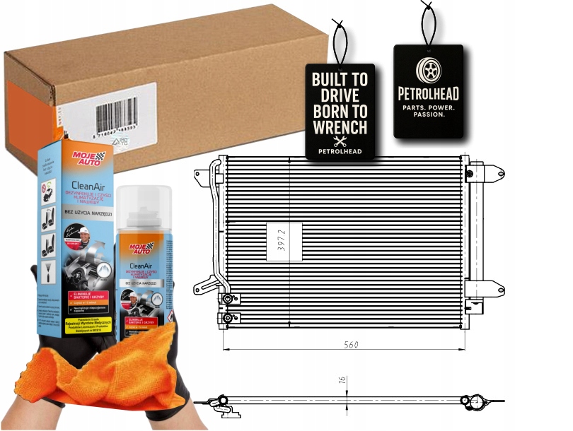 конденсатор кондиционера vw BEETLE 1.2 11- nrf # pro+ Kit9