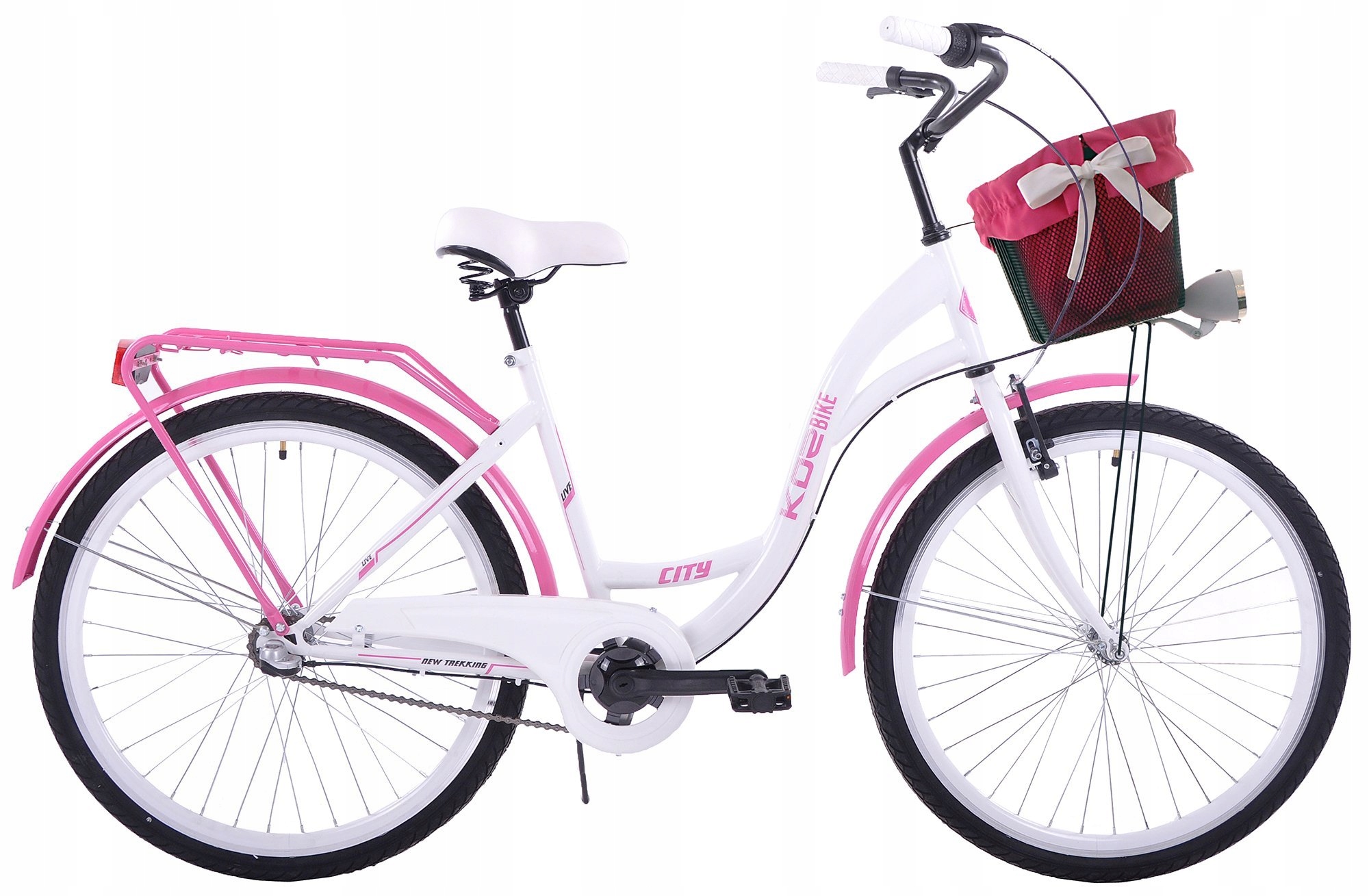 

Rower Miejski 26 Damski Kozbike K19 3bieg z koszem