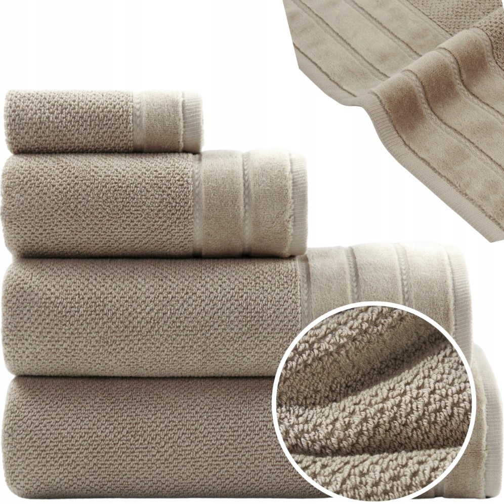 Plážový Ručník 100x150 Bavlněný 100% Bavlna Loren Mocca 550 g