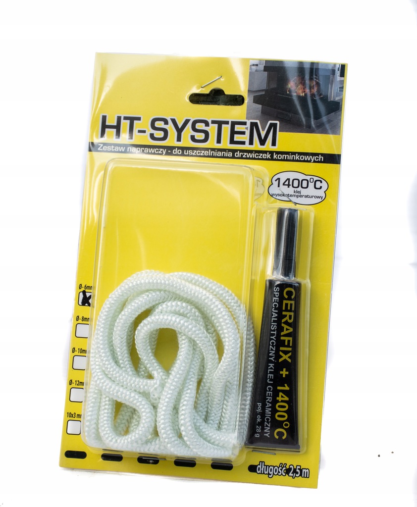 ZESTAW NAPRAWCZY PIECA/KOTŁA USZCZELKA/SZNUR 6mm Typ Inne elementy