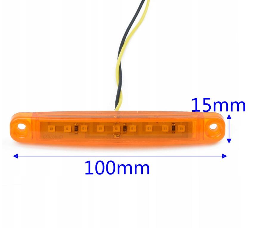 30X LAMPA OBRYSOWA OBRYSÓWKA DIODOWA LED OBRYSÓWKI Waga produktu z opakowaniem jednostkowym 0.1 kg