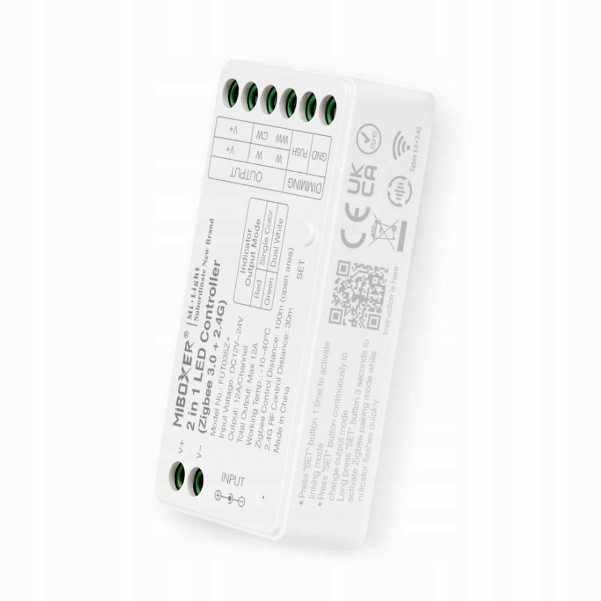 KONTROLER LED MILIGHT FUT035Z+ 2w1 ZIGBEE 3.0 STEROWNIK MONO/CCT MiBOXER Marka Miboxer
