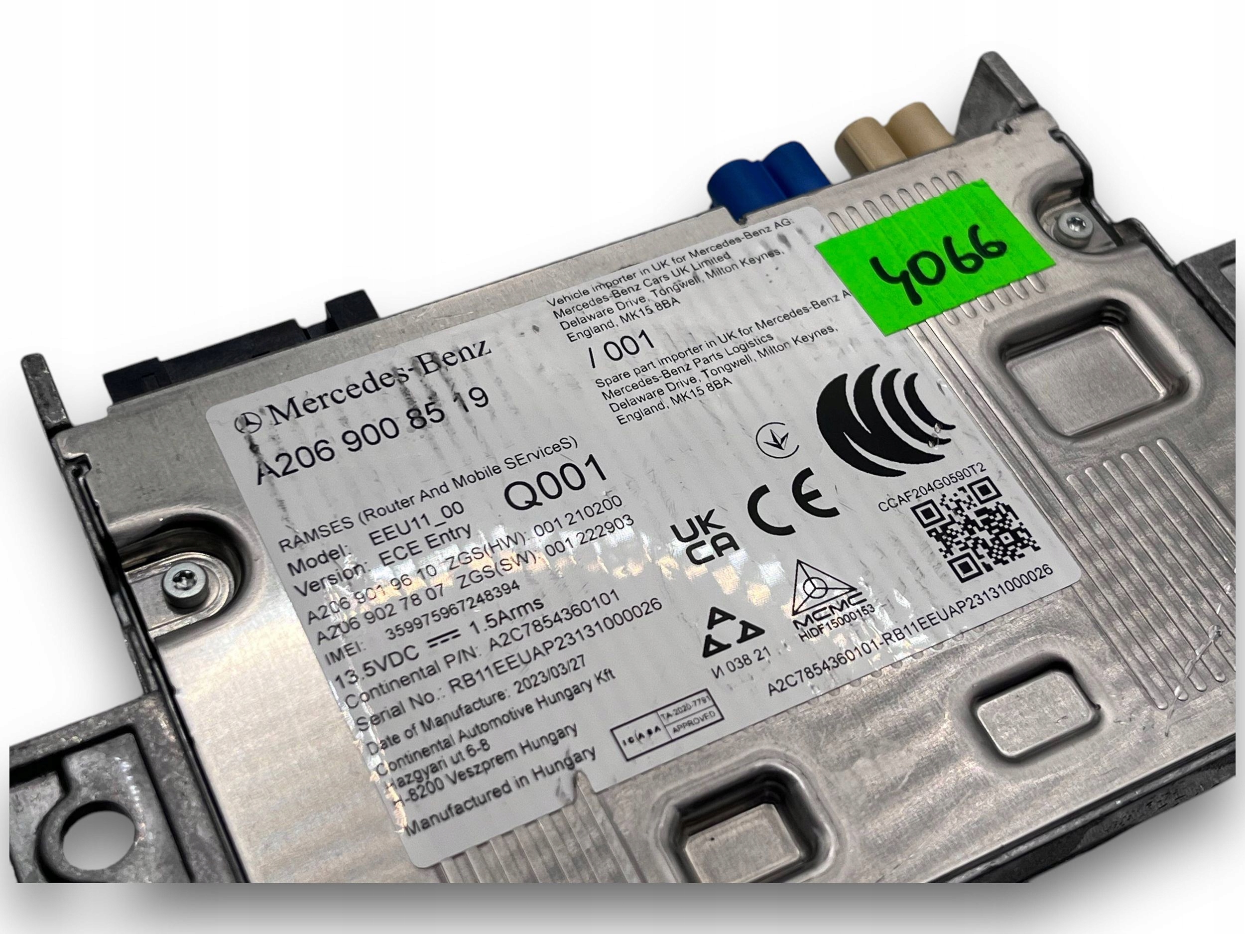 MERCEDES W206 C200 23r 2.0 module control unit RAMSES TELEMATIK A2069008519 $J