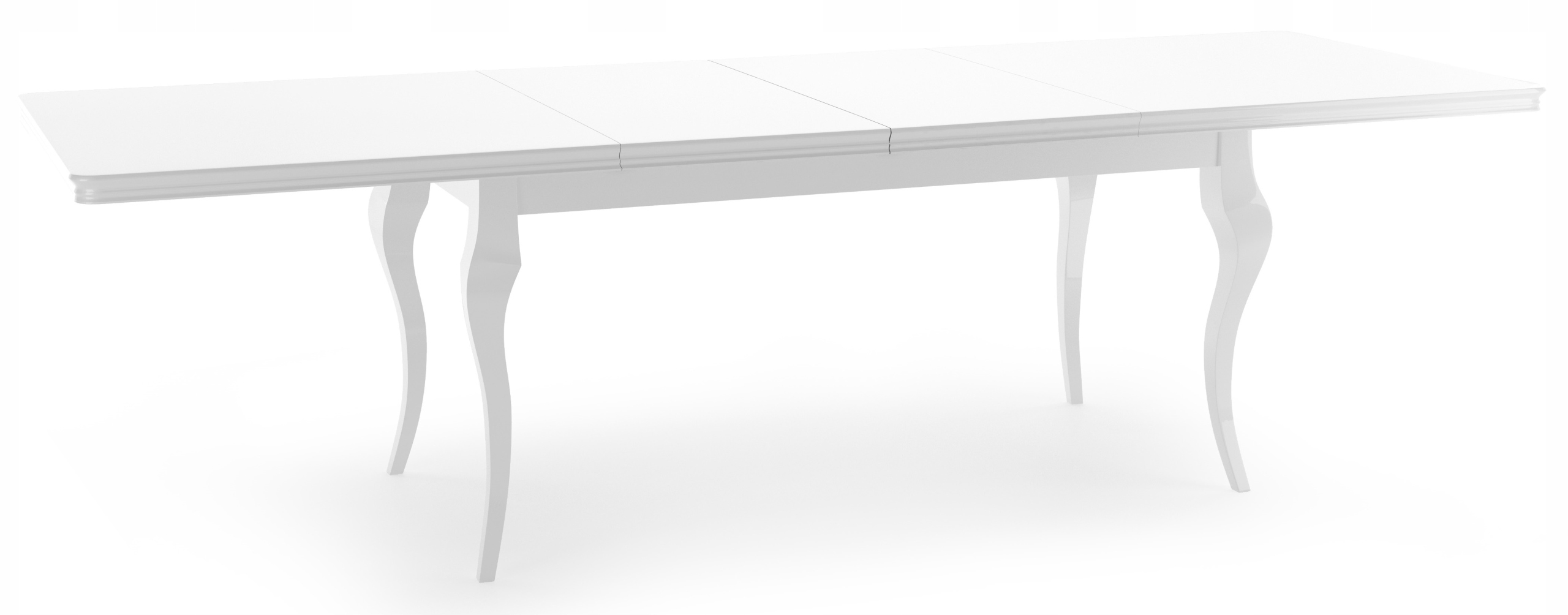 Rozkładany biały stół SARA 170-210cm x 90cm Kształt blatu prostokątny