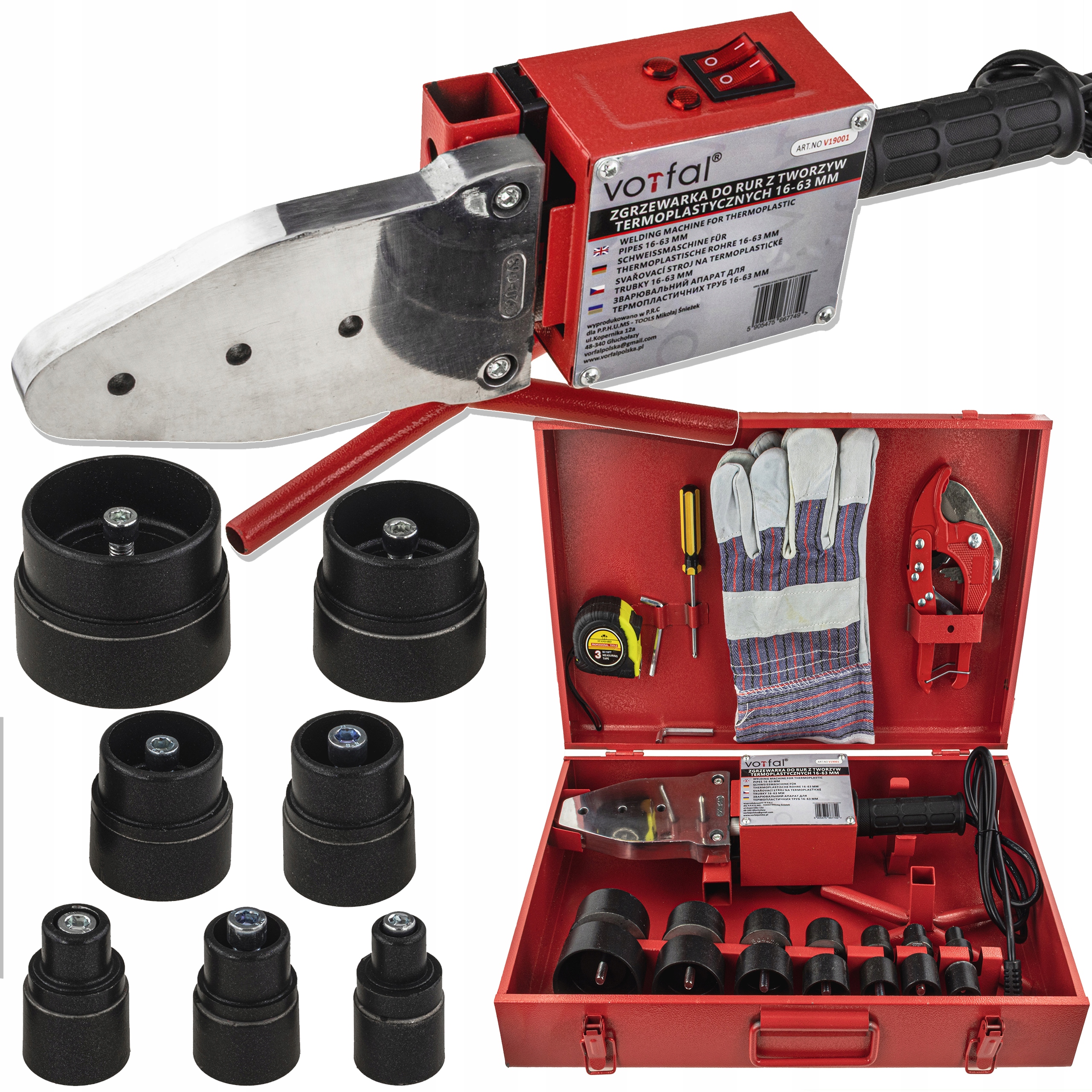 Svařovací Stroj Pro Pvc Trubky Pp Polyfúzní Svařování Matrice Příslušenství Sada