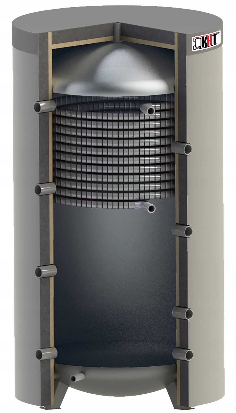 Buffer Cwu 300 l Kombinovaný Hygienický Horní Hadice Cwu 2 m²