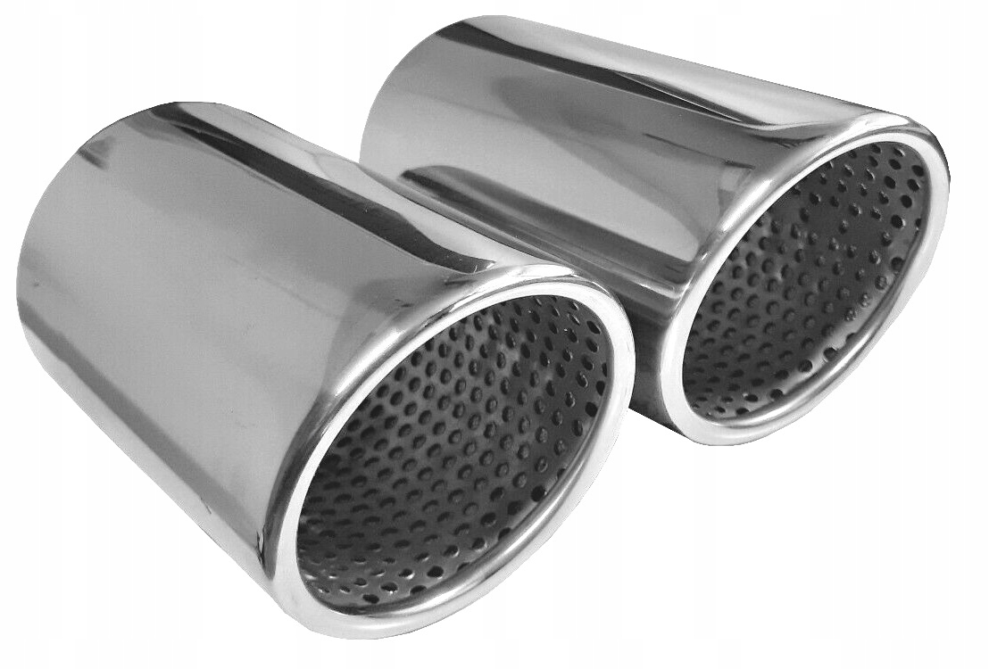 KOŃCÓWKA WYDECHU AUDI A4 B8 57-69 mm TDI TSI TFSI CHROM INOX 2 SZT