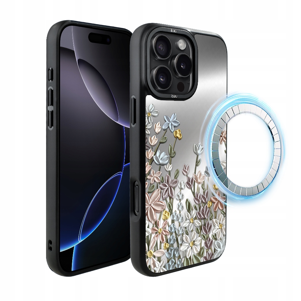 Pouzdro pro iPhone 16 Pro Ibizu DropGuard Matt s MagSafe, Jarní louka