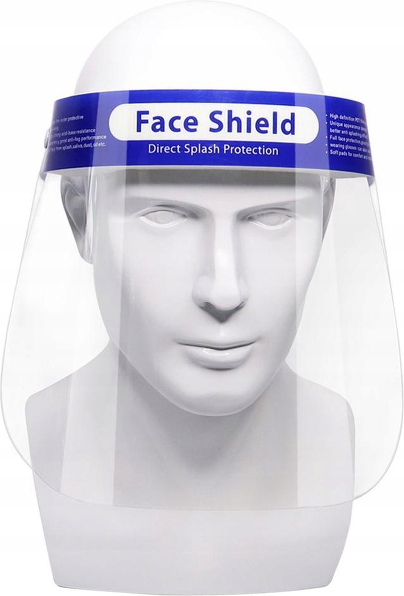 PRZYŁBICA OCHRONNA NA TWARZ PRZEZROCZYSTA MASKA Kod producenta 2020-28