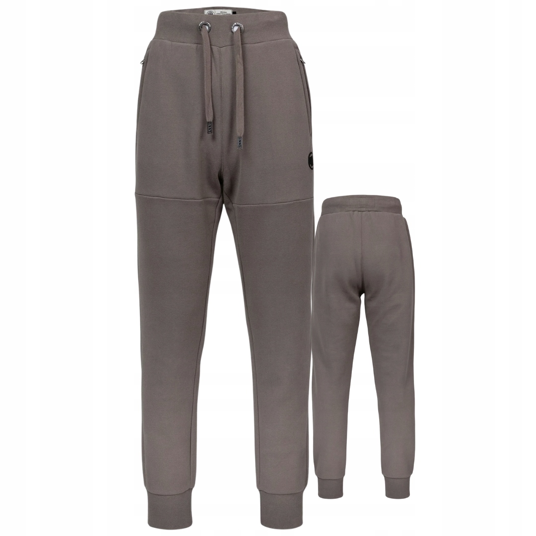 Pitbull West Coast Pánské Tepláky Malé Logo Hd Hnědé Taupe 3XL