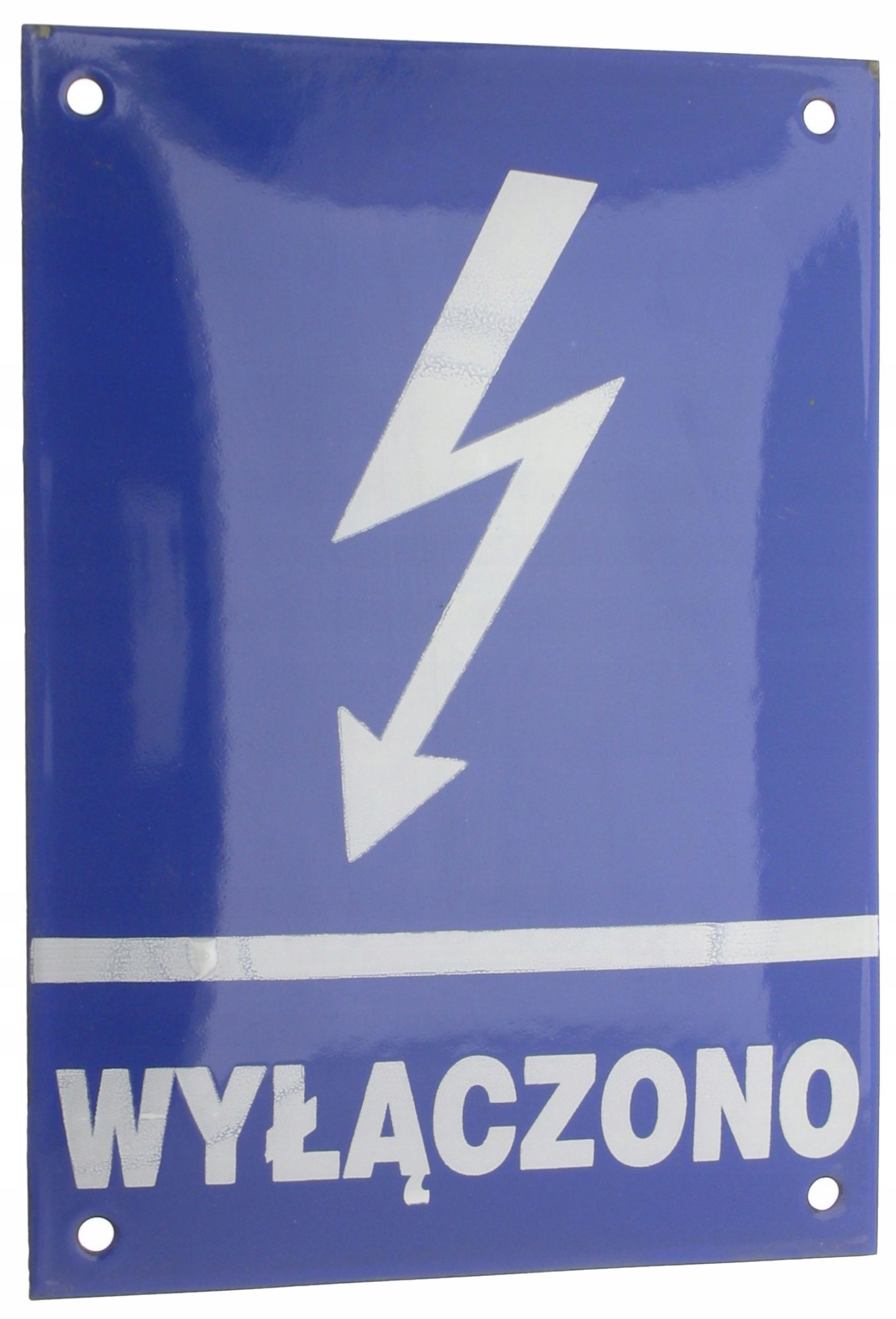 Tabliczka wyłączono 15x21 blacha