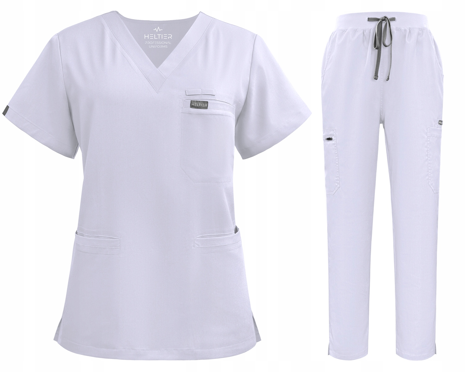 Komplet Medyczny Damski Scrub Uniform Model Prescribe Kolor White Rozm. M