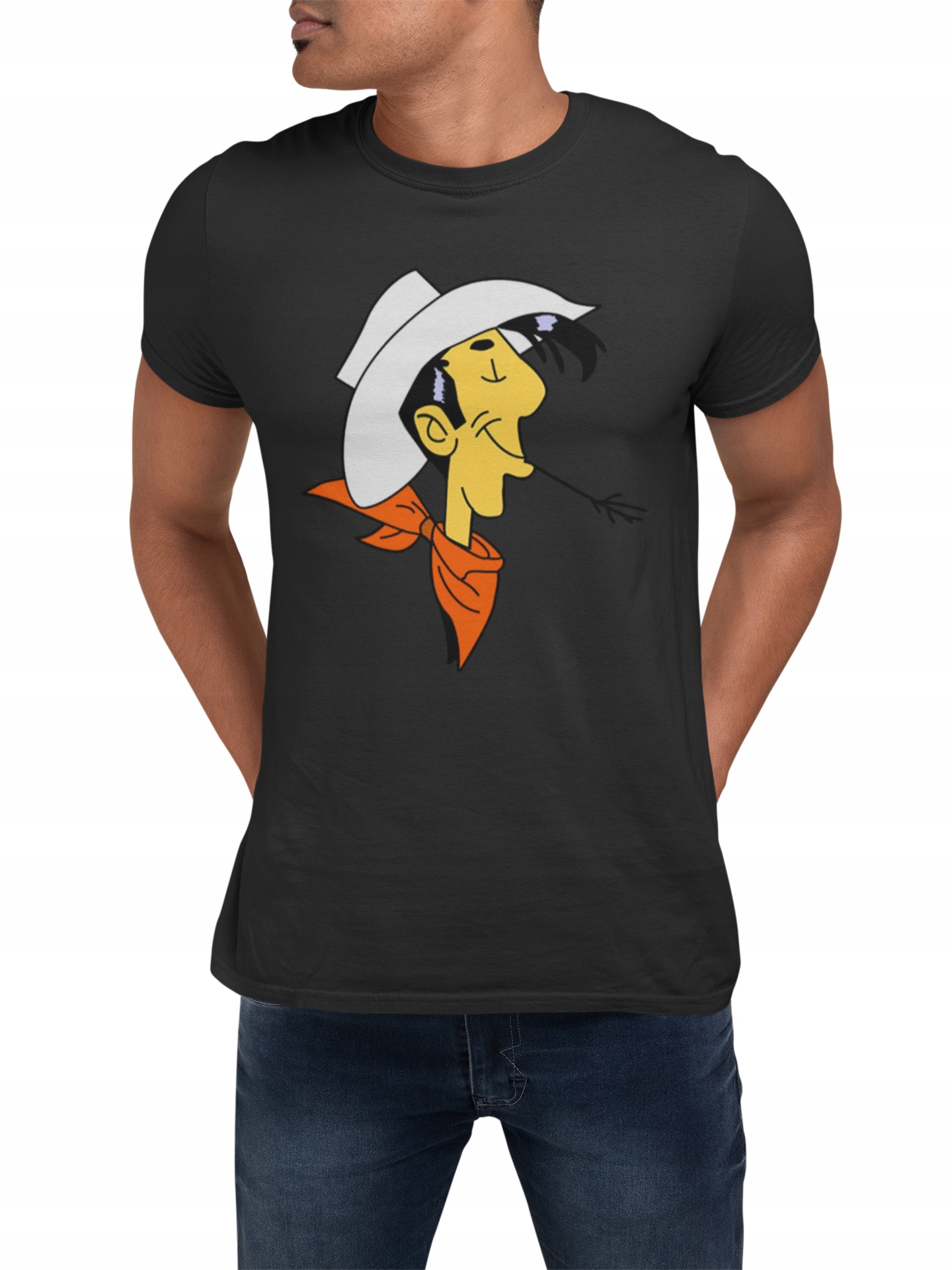 

Koszulka T-shirt męski- lucky luke- bajka- M