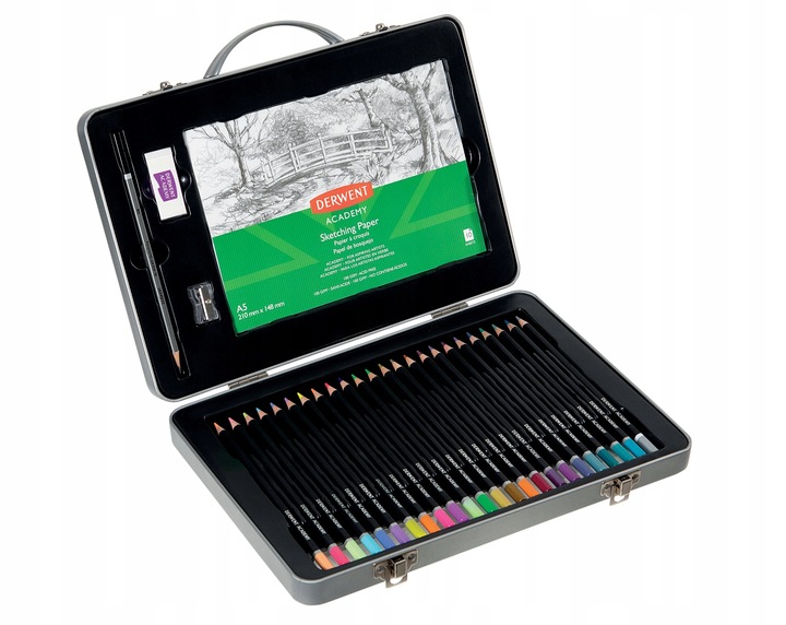 Sada pastelek Derwent v kovové krabičce 24kol