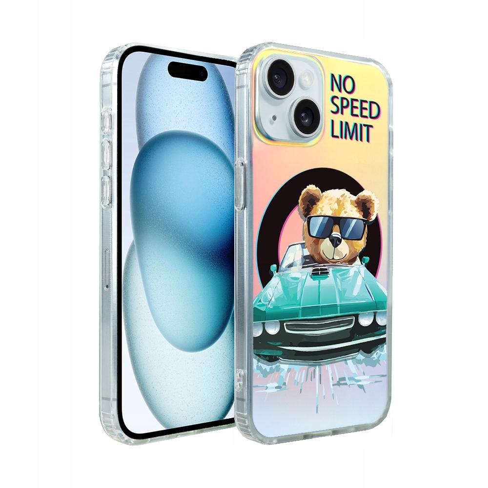 Pouzdro pro iPhone 15 Ibizu s MagSafe, měnící barvu, modré auto