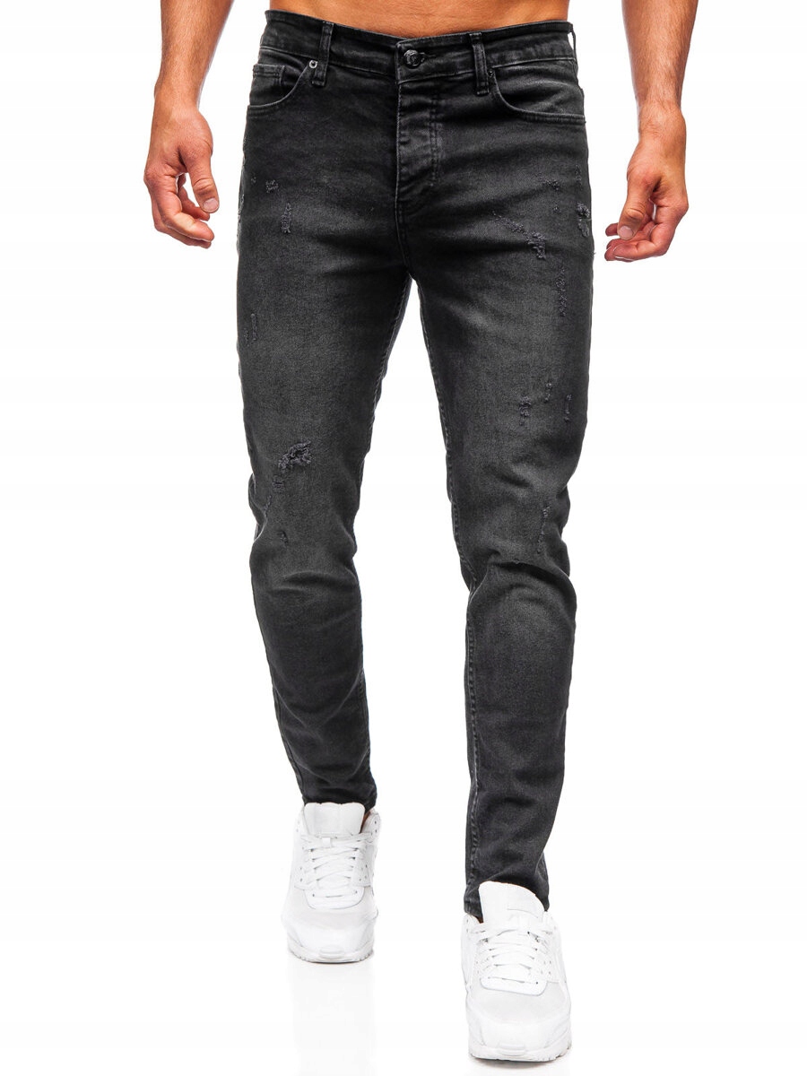 Pánské Černé Džíny Slim Fit 6504 DENLEY_32/M
