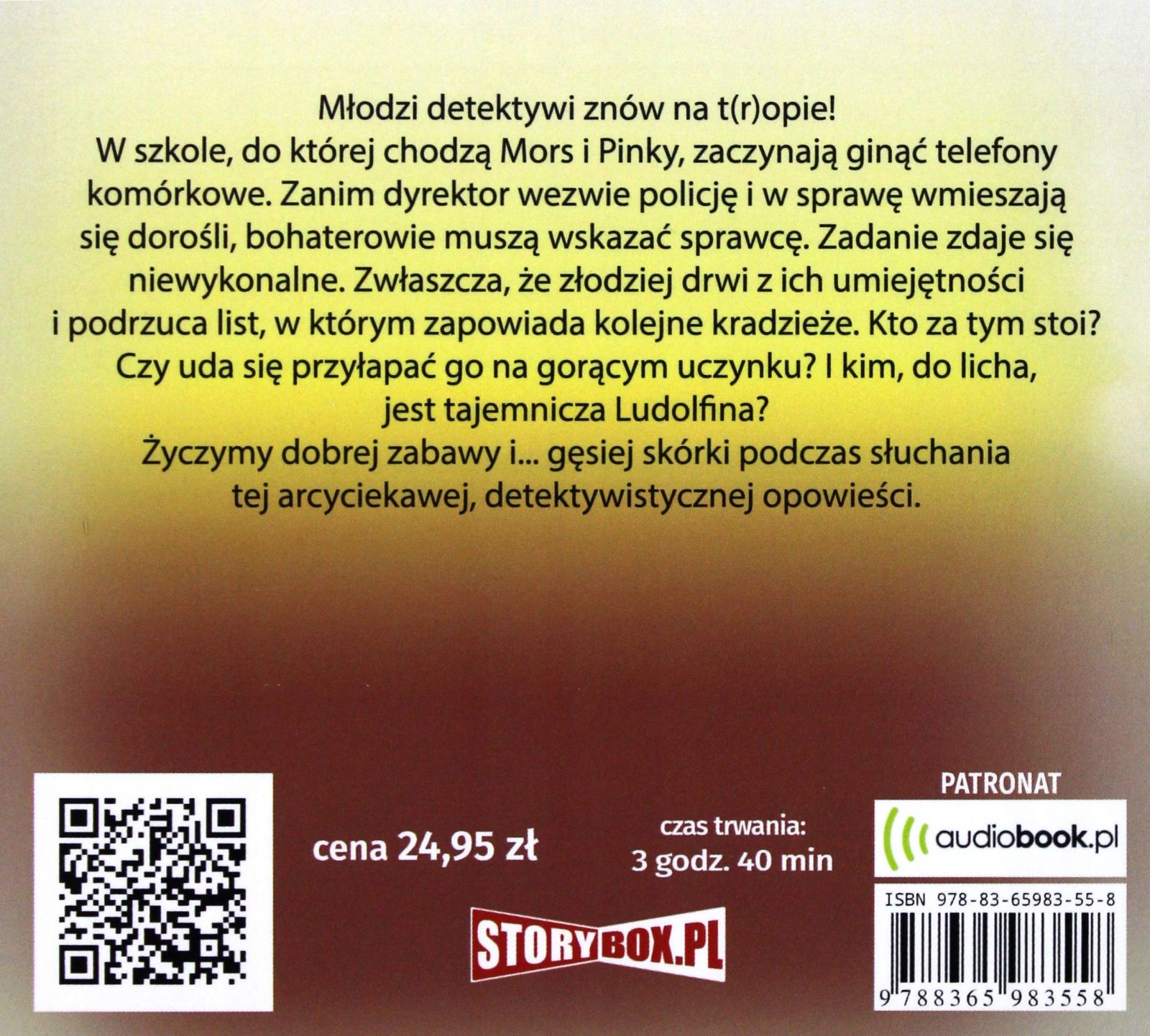 MORS, PINKY I ZAGADKA LUDOLFINY - DARIUSZ REKOSZ [AUDIOBOOK] Stan opakowania oryginalne