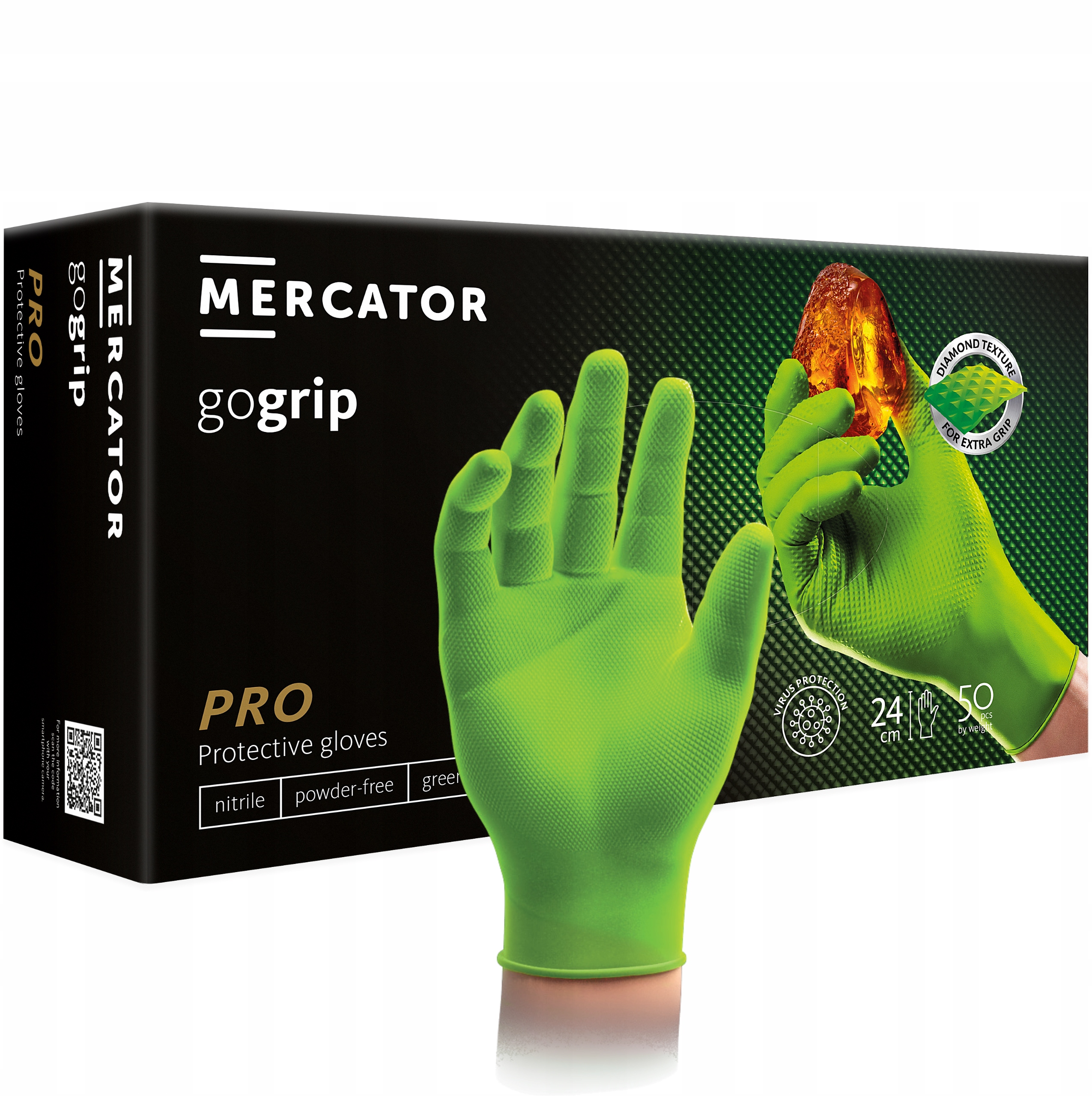 

Rękawice nitrylowe Mocne Grip rozmiar XXL