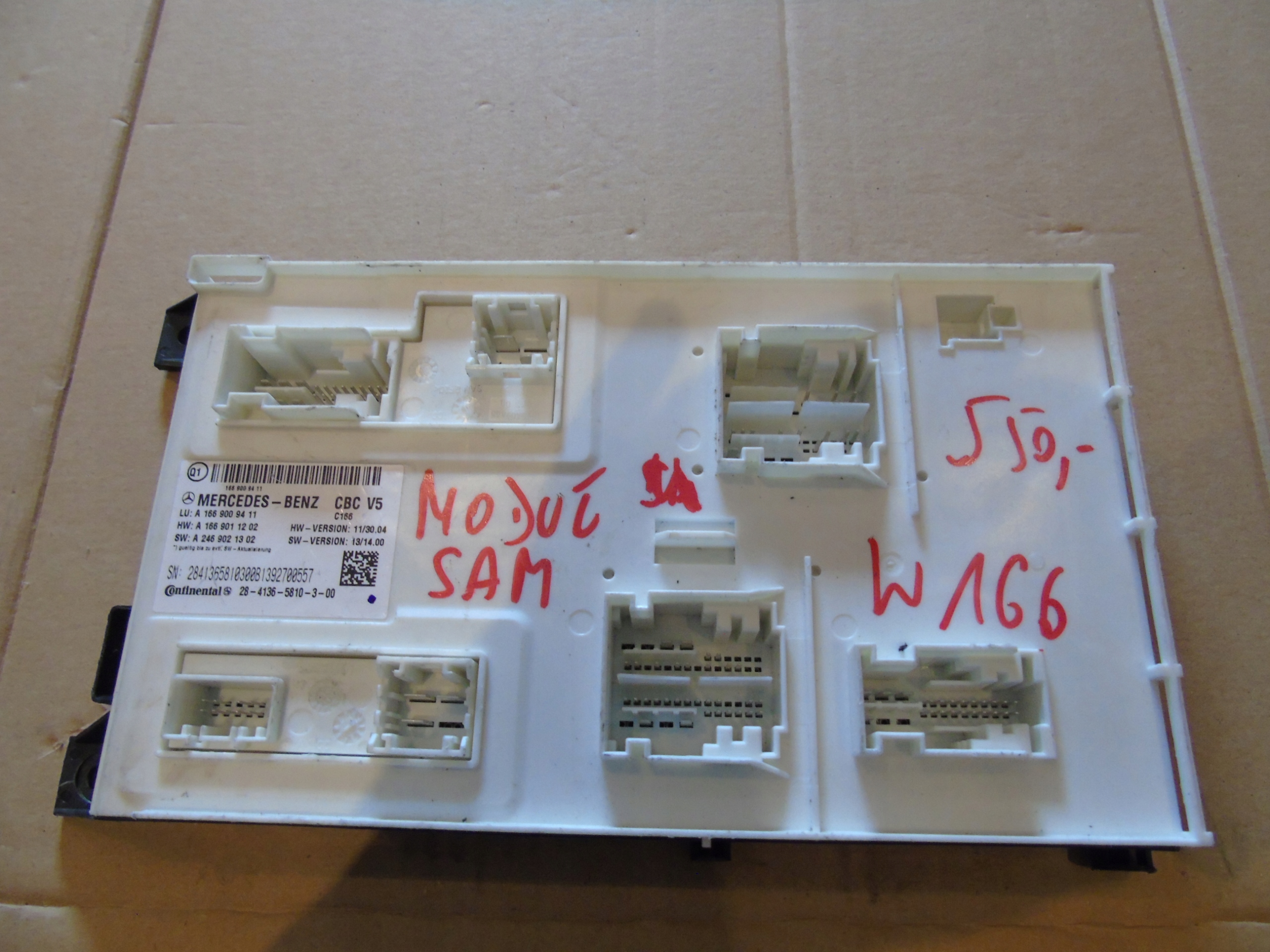 IDEALNY module control unit SAM CBC V5 MERCEDES W166 1 9