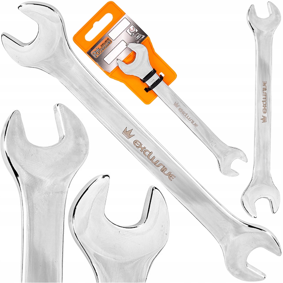 Klucz Płaski Prosty Dwustronny Polerowany Chromowany Solidny CrV 10 x 13 MM