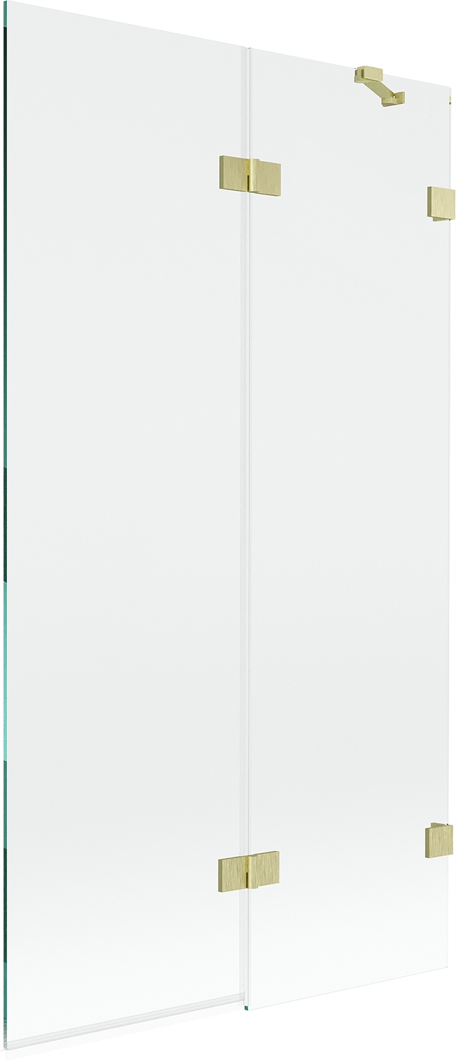 Mexen Lunar vanová zástěna 2křídlová pravá 100 x 150 cm, transparentní, zla