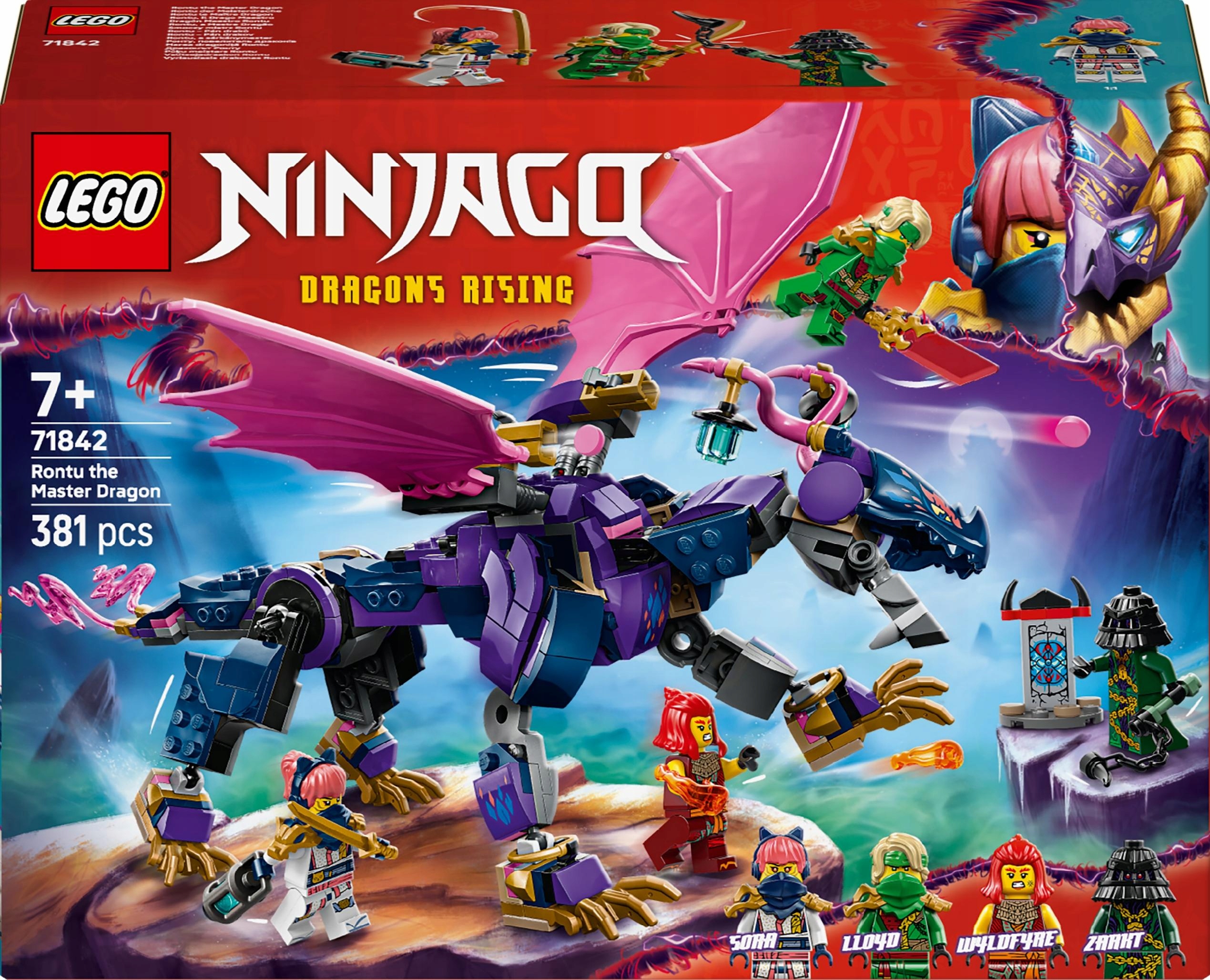 Lego Ninjago 71842 Dračí mistr Rontu Pohyblivá figurka draka