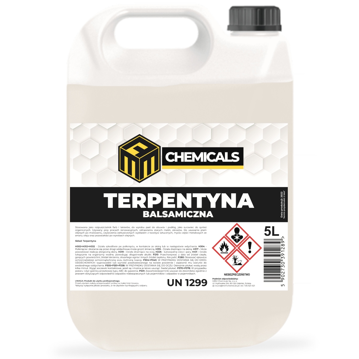 

Terpentyna balsamiczna 5l