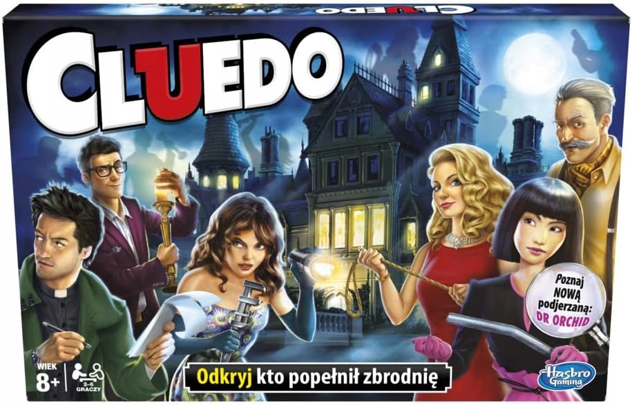 Hasbro Cluedo Gra Planszowa Klasyczna Detektywistyczna