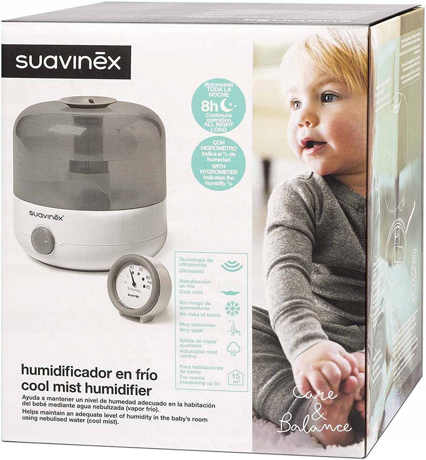 Suavinex zvlhčovač vzduchu za studena, mlha vlhkoměr