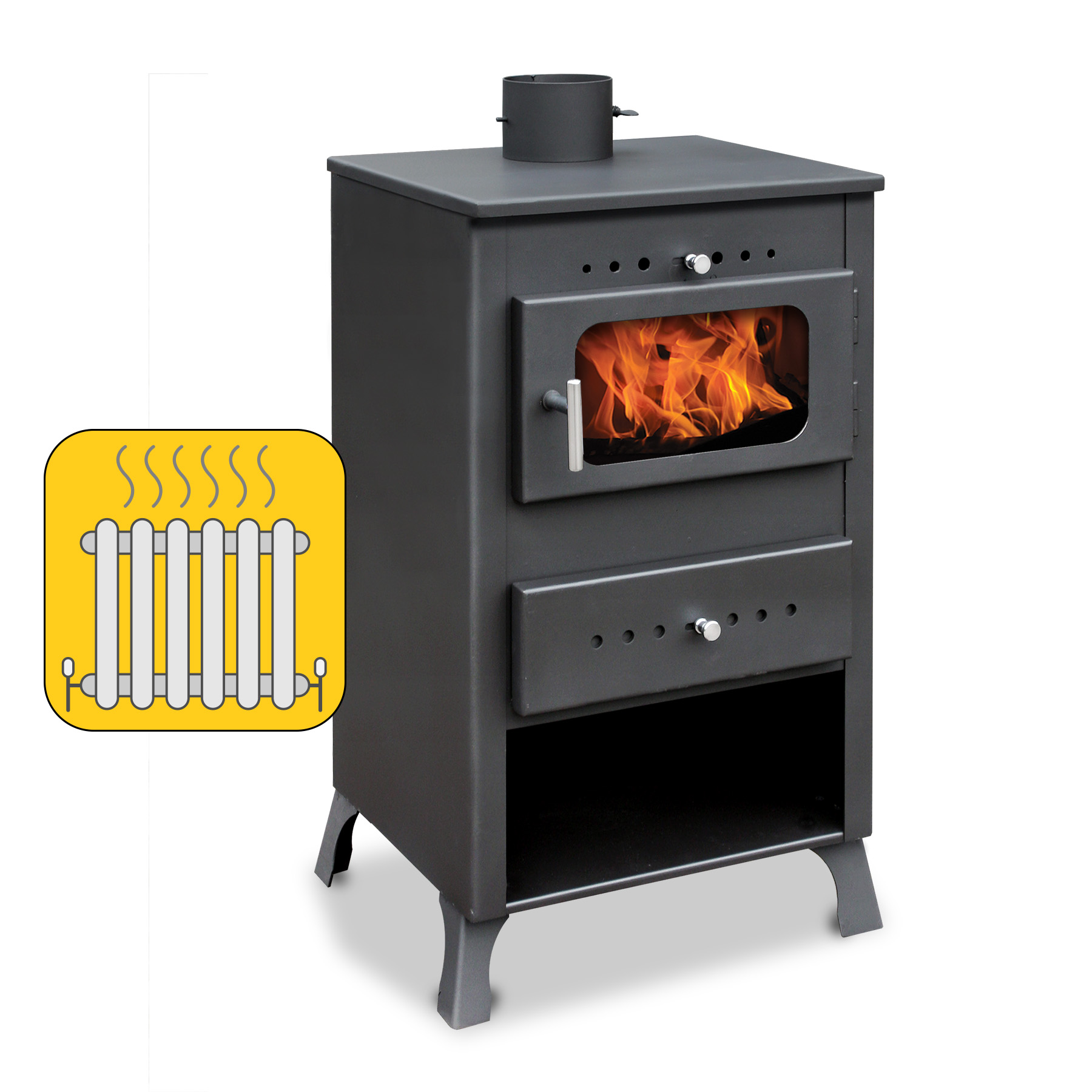 Kamna S Vodním Pláštěm A Šamotem Výrobce Komin-expert